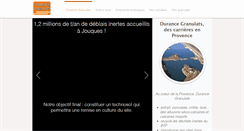 Desktop Screenshot of durance-granulats.fr